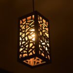Chandelier & hanging lamp wooden handicraft exporter in India